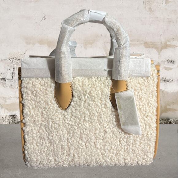 Michael Kors NWT Mirella Small Faux Shearling Crossbody Bag - Picture 7 of 8